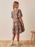 Juniors dark floral frock