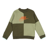 Nike Green Colorblock Fleece Sweatshirt (Winter)