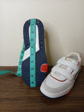 R&B white colorblock shoes