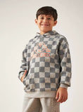 Kappa grey checkered hoodie (winter)