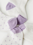 Juniors polka dots bow printed socks (pack of 2)