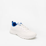 #tag18 white Textured Walking Shoes with Lace-Up Closure