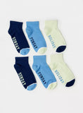 Juniors typography print socks (pack of 3)