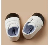 Giggles white colorblock infant shoes