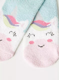 Juniors unicorn textured ankle socks