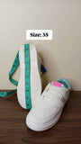 R&B minnie mouse printed white shoes