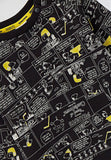 Puma black all over snoopy comics printed sweatshirt & jog set (set of 2) (Winter)