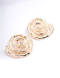 Lovisa spiral medium stud earrings (Jewellery)