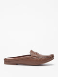 FloraBella women brown textured loafers (box packaging)