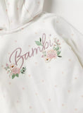 Disney Bambi Printed Hooded Openfeet Sleepsuit