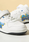 Max street printed white shoes