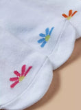 Juniors floral white ankle socks (pack of 3)
