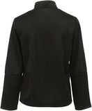 Adidas black neck zipped pullover with white sleeves panel