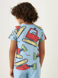 Juniors colorful excavator printed tshirt (Summer)