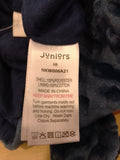 Juniors navy dot embossed fleece sleepsuit (Winter)