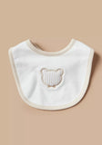 Juniors brown bear bib