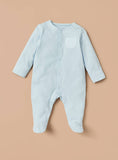 Juniors blue pastel sleepsuits (set of 2)