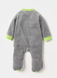 Juniors grey dino applique sleepsuit (Winter)
