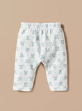 Giggles All Over Blue Bear Printed Shirt & Pyjama Set (Set Of 2)