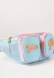 Barbie Blue Sequinned Waist Bag with Adjustable Strap and Buckle Closure