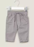 Juniors Solid Grey Pants With Draw Strings