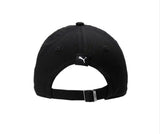 Puma black multicolor text adult cap