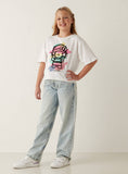 Hello kitty printed tie & die tshirt (Summer)