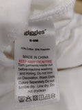 Giggles white fleece tree sleepsuit (Winter)