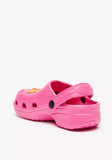 Aqua hot pink star crocs