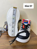 R&B spiderman printed colorblock shoes