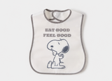 Juniors Peanut Eat food, Feel food bib(waterproof)