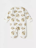 Simba embroidered sleepsuit with pockets