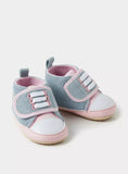 Juniors denim butterfly embroidered infant shoes
