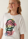 Hello kitty printed tie & die tshirt (Summer)