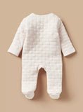 Giggles check embossed padded sleepsuit (Winter)