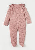 Juniors leopard printed frill sleepsuit