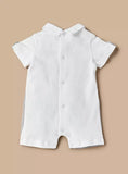 Giggles boys grey bow formal half romper (Summer)