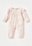 Matalan peach knitted openfeet sleepsuit (Winter)