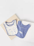Juniors whale bib with button closure(set of 2)