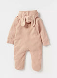 Juniors nude zipped cat ears sleepsuit (Winter)