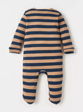 Juniors brown animal stripe sleepsuit