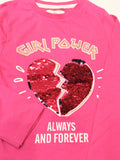 Juniors always & forever sequins tshirt