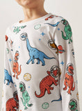 Juniors all over colorful dino fullsleeves tshirt