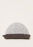 Juniors All - over polka Dot print cap with Flared Hem
