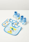 Juniors Donald number one duck bib & booties (set of 4)