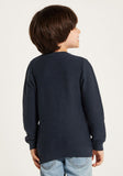 Juniors textured navy pullover (Winter)