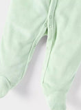Juniors world embroidered green fleece sleepsuit (winter)