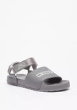 Kappa grey sandals with hook and loop closure