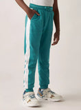 Juniors green & white colorblick jog pants (Winter)