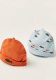 Juniors printed cap Headband with Rolled Hem ( set of 2)